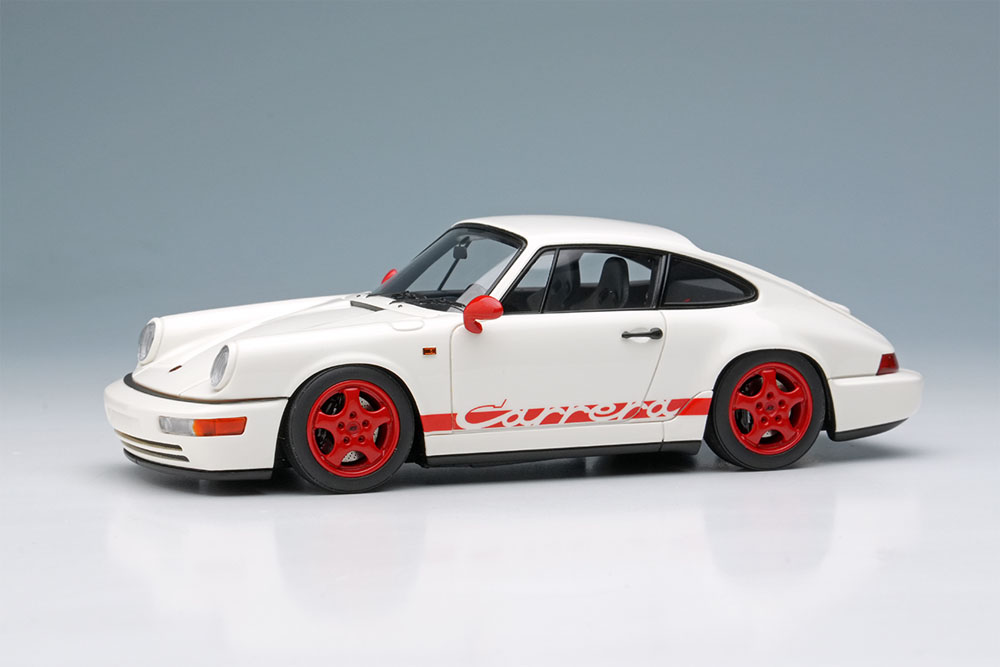 Photo1: VISION VM122N Porsche 911(964) Carrera RS 1992 White / Res Stripe Limited 60pcs