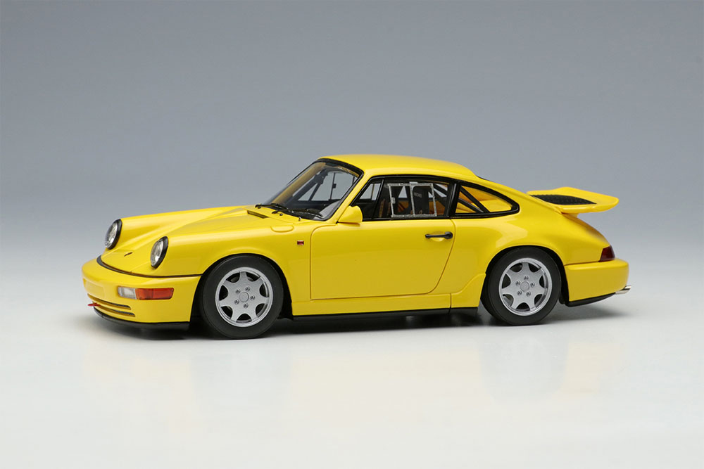 Photo1: **Preorder** VISION VM164B Porsche 911(964) Carrera 4 Light Weight 1990 Speed Yellow