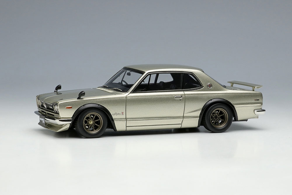 Photo1: VISION VM273A Nissan Skyline 2000 GT-R (KPGC10) 1971 with Chin spoiler (RS watanabe 8spoke) Champagne Silver