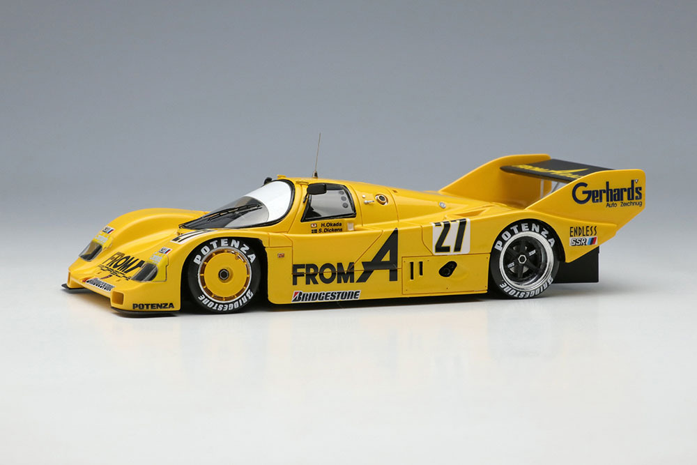 Photo1: **Preorder** VISION VM315 Porsche 962C FROM A WEC in Japan 1988 No.27 4th Yellow Limited 120pcs