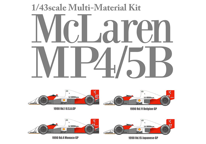 Photo1: HIRO K546 1/43 McLaren MP4/5B 1990 ver.A USA.GP / Monaco GP