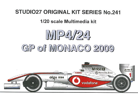 Photo1: STUDIO27 FK20241 1/20 McLaren MP4/24 MonacoGP 2009