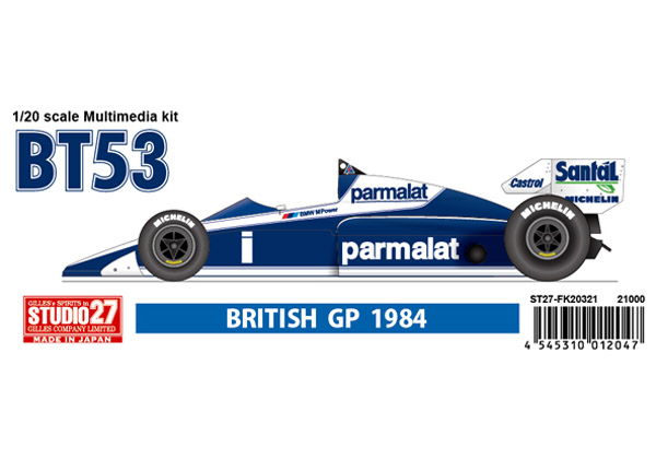 Photo1: **Preorder** STUDIO27　FK20321 1/20 Brabham BT53 British GP 1984