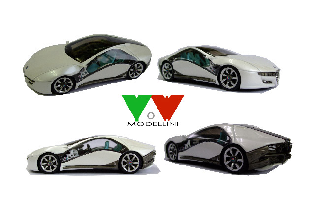 Photo1: YOW Modellini K061 ALFA ROMEO PANDION Bertone